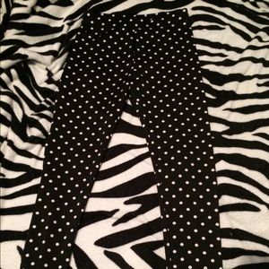 High waisted polka dot leggings/pants